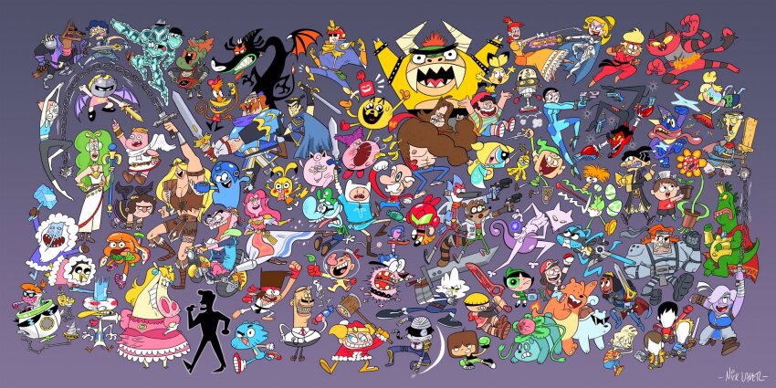 6+boys 6+girls absolutely_everyone adventure_time agent_honeydew aku_(samurai_jack) amethyst_(steven_universe) amoeba_boys anais_watterson animal_crossing animal_hood arm_cannon armpits arms_up artist_name backpack bag balding banana_joe_(tawog) bare_shoulders barefoot battle bayonetta bayonetta_(cosplay) bayonetta_(series) bear bear_hood belly_bag belson_noles benedict_uno billy_(grim_adventures) black_bodysuit black_footwear black_hair black_shorts black_wings blinky_(pac-man) blinky_(pac-man)_(cosplay) blonde_hair blooregard_q_kazoo blossom_(ppg) blue_bodysuit blue_eyes blue_shorts blue_skin bodysuit bowl_cut bowser bowser_(cosplay) bowser_jr. bowser_jr._(cosplay) boxing_gloves brown_bear brown_footwear brown_hair bubbles_(ppg) buttercup_(ppg) camp_lazlo captain_falcon captain_falcon_(cosplay) carol_(ok_k.o.!) cartoon_network castlevania:_rondo_of_blood castlevania_(series) charizard charizard_(cosplay) chicken_(cow_&amp;_chicken) chloe_park chowder_(series) chrom_(fire_emblem) chrom_(fire_emblem)_(cosplay) clarence clarence_wendle clenched_teeth cloud_strife cloud_strife_(cosplay) coat coco_(foster&#039;s) codename:_kids_next_door colored_skin commentary connie_maheswaran corrin_(female)_(fire_emblem) corrin_(female)_(fire_emblem)_(cosplay) corrin_(fire_emblem) cosplay courage_(character) courage_the_cowardly_dog cow cow_&amp;_chicken cow_(cow_&amp;_chicken) creatures_(company) crossover dark-skinned_female dark_pit dark_pit_(cosplay) dark_samus dark_samus_(cosplay) dark_skin darwin_watterson dean_toadblatt dee_dee demon_wings dexter&#039;s_laboratory dexter_(dexter&#039;s_laboratory) diddy_kong diddy_kong_(cosplay) dog dog_(duck_hunt) dog_(duck_hunt)_(cosplay) donkey_kong donkey_kong_(cosplay) donkey_kong_(series) donkey_kong_country dr._barber dr._mario dr._mario_(cosplay) dr._mario_(game) dragon dress duck_(duck_hunt) duck_(duck_hunt)_(cosplay) duck_hunt ed_(ed_edd_n_eddy) edd_(ed_edd_n_eddy) eddy_(ed_edd_n_eddy) eduardo_(foster&#039;s) energy_ball energy_gun english_commentary eris_(grim_adventures) everyone explosive f-zero faceless faceless_male facial_hair falco_lombardi falco_lombardi_(cosplay) family_computer_robot family_computer_robot_(cosplay) fang fangs fanny_pack fighting_stance final_fantasy final_fantasy_vii finn_the_human fire_emblem fire_emblem:_mystery_of_the_emblem fire_emblem:_path_of_radiance fire_emblem_awakening fire_emblem_fates flaming_sword flaming_weapon flapjack_(the_marvelous_misadventures_of_flapjack) flower_pot foster&#039;s_home_for_imaginary_friends fox_mccloud fox_mccloud_(cosplay) frankie_foster fur-trimmed_coat fur_trim game_&amp;_watch game_freak ganondorf ganondorf_(cosplay) gen_1_pokemon gen_2_pokemon gen_4_pokemon gen_6_pokemon gen_7_pokemon ghost glasses gloves goatee golf_club gorilla gradient_background green_eyes green_gloves green_hair green_skin gregory_(over_the_garden_wall) grenade grenade_pin greninja greninja_(cosplay) grey_skirt grim_(grim_adventures) grin grizzly_(we_bare_bears) gumball_watterson gun gunter_(adventure_time) hair_over_one_eye hammer hand_on_own_hip handgun helmet hi_five_ghost highres him_(powerpuff_girls) holding holding_poke_ball hood horns hoss_delgado ice_bear_(we_bare_bears) ice_climber ice_king ike_(fire_emblem) ike_(fire_emblem)_(cosplay) incineroar incineroar_(cosplay) inkling_player_character inkling_player_character_(cosplay) isabelle_(animal_crossing) isabelle_(animal_crossing)_(cosplay) ivysaur ivysaur_(cosplay) jake.jr_(adventure_time) jake_jr._(adventure_time) jake_the_dog jigglypuff jigglypuff_(cosplay) jimmy_(ed_edd_n_eddy) johnny_bravo johnny_bravo_(series) k.o._(ok_k.o.!) katz_(courage_the_cowardly_dog) ken_masters ken_masters_(cosplay) kid_icarus kid_icarus_uprising king_dedede king_dedede_(cosplay) king_k._rool king_k._rool_(cosplay) kirby_(series) lab_coat lazlo_(camp_lazlo) le_quack legendary_pokemon leslie_(tawog) link link_(cosplay) little_mac little_mac_(cosplay) lucario lucario_(cosplay) lucas_(mother_3) lucas_(mother_3)_(cosplay) lucina_(fire_emblem) lucina_(fire_emblem)_(cosplay) luigi luigi_(cosplay) luma_(mario) luma_(mario)_(cosplay) mac_(foster&#039;s) mad_dog_(courage_the_cowardly_dog) mandy_(grim_adventures) marceline_abadeer mario mario_(cosplay) mario_(series) marth_(fire_emblem) marth_(fire_emblem)_(cosplay) mask mature_female mayor_mayer me-mow mega_man_(character) mega_man_(character)_(cosplay) mega_man_(classic) mega_man_(series) melanie_baker_(clarence) meta_knight meta_knight_(cosplay) metal_gear_(series) metal_gear_solid metal_gear_solid_2:_sons_of_liberty metroid metroid_prime mewtwo mewtwo_(cosplay) mii_brawler mii_brawler_(smash_ultimate) mii_brawler_(smash_ultimate)_(cosplay) mii_gunner mii_gunner_(smash_ultimate) mii_gunner_(smash_ultimate)_(cosplay) mii_swordfighter mii_swordfighter_(smash_ultimate) mii_swordfighter_(smash_ultimate)_(cosplay) miniskirt monkey monocle mordecai_(regular_show) mother_(series) mother_2 mother_3 motor_vehicle motorcycle mr._game_&amp;_watch mr._game_&amp;_watch_(cosplay) mr._gus mr._small_(tawog) multiple_boys multiple_crossover multiple_girls mung_daal_(chowder) muscular muscular_male mustache nana_(ice_climber) nana_(ice_climber)_(cosplay) necktie ness_(mother_2) ness_(mother_2)_(cosplay) nicklauerart nicole_watterson nintendo nood_(cartoon_network) numbuh_4 octi ok_k.o.!_let&#039;s_be_heroes old old_man olimar olimar_(cosplay) one_eye_closed orange_dress orange_hair outline over_the_garden_wall overalls pac-man pac-man_(cosplay) pac-man_(game) palutena palutena_(cosplay) panda panda_(we_bare_bears) panini_(chowder) pants pearl_(steven_universe) pichu pichu_(cosplay) pikachu pikachu_(cosplay) pikmin_(creature) pink_coat pink_dress pink_hair pink_skin piranha_plant piranha_plant_(cosplay) pit_(kid_icarus) pit_(kid_icarus)_(cosplay) plank_(ed_edd_n_eddy) plant pleated_skirt pointy_ears pointy_nose poke_ball poke_ball_(basic) pokemon pokemon_(creature) polar_bear popo_(ice_climber) popo_(ice_climber)_(cosplay) pops_maellard potted_plant powerpuff_girls princess_bonnibel_bubblegum princess_daisy princess_daisy_(cosplay) princess_peach princess_peach_(cosplay) princess_zelda princess_zelda_(cosplay) punch-out!! purple_coat purple_skin ray_gun red_(pokemon) red_(pokemon)_(cosplay) red_footwear red_necktie red_pikmin red_pikmin_(cosplay) red_skin red_toad_(mario) regular_show richter_belmont richter_belmont_(cosplay) ridley ridley_(cosplay) rigby robin_(fire_emblem) robin_(male)_(fire_emblem) robin_(male)_(fire_emblem)_(cosplay) robot robot_jones rolf_(ed_edd_n_eddy) rosalina rosalina_(cosplay) round_eyewear roy_(fire_emblem) roy_(fire_emblem)_(cosplay) running ryu_(street_fighter) ryu_(street_fighter)_(cosplay) samurai_jack samurai_jack_(character) samus_aran samus_aran_(cosplay) sharp_teeth sheik sheik_(cosplay) shirt shoes shorts shulk_(xenoblade) shulk_(xenoblade)_(cosplay) silhouette simon_belmont simon_belmont_(cosplay) simple_background skeleton skinny skips skirt smile sneakers socks solid_snake solid_snake_(cosplay) sonic_(series) sonic_the_hedgehog sonic_the_hedgehog_(cosplay) spacesuit splatoon_(series) squirtle squirtle_(cosplay) star_fox stethoscope steven_quartz_universe steven_universe street_fighter striped_clothes striped_shirt sunglasses super_mario_galaxy super_smash_bros. sword teeth the_amazing_world_of_gumball the_grim_adventures_of_billy_&amp;_mandy the_legend_of_zelda the_legend_of_zelda:_breath_of_the_wild the_legend_of_zelda:_ocarina_of_time the_legend_of_zelda:_the_wind_waker the_marvelous_misadventures_of_flapjack the_scotsman toad_(mario) toad_(mario)_(cosplay) toon_link toon_link_(cosplay) uncle_grandpa uncle_grandpa_(character) valhallen villager_(animal_crossing) villager_(animal_crossing)_(cosplay) wario wario_(cosplay) warioware we_bare_bears weapon whatever_happened_to..._robot_jones? white_gloves white_socks wii_fit wii_fit_trainer wii_fit_trainer_(female) wii_fit_trainer_(female)_(cosplay) wings wolf_o&#039;donnell wolf_o&#039;donnell_(cosplay) xenoblade_chronicles_(series) xenoblade_chronicles_1 yellow_skin yellow_teeth yoga yoga_pants yoshi yoshi_(cosplay) young_link young_link_(cosplay) zero_suit