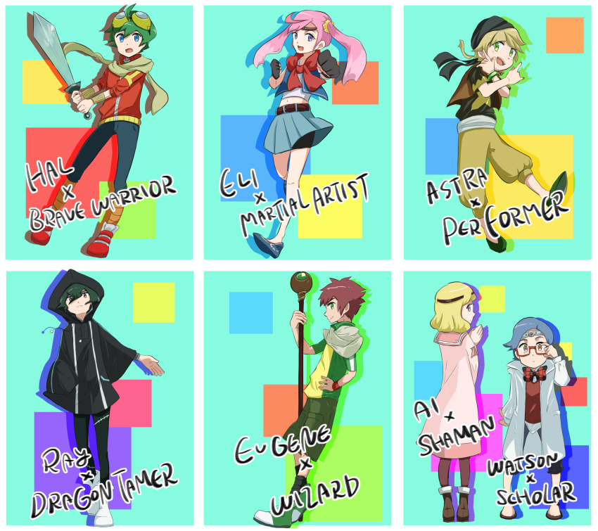 appmon asuka_torajirou digimon digimon_universe:_appli_monsters highres karan_eri kashiki_ai katsura_rei ozora_yujin shinkai_haru tagme wato_takeru