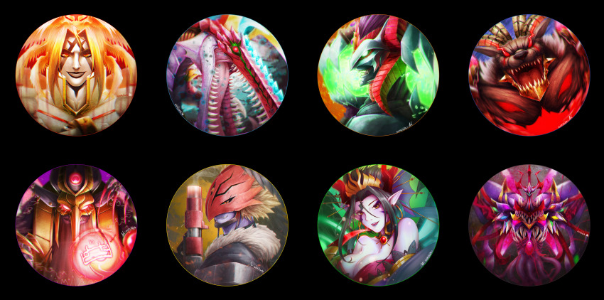 1girl absurdres barbamon barbamon_x-antibody beelzebumon beelzebumon_x-antibody belphemon belphemon_rage_mode belphemon_x-antibody demon_(digimon) demon_girl demon_x-antibody digimon fallen_angel grun gun highres horns leviamon leviamon_x-antibody lilithmon lilithmon_x-antibody lucemon_falldown_mode lucemon_x-antibody mask ogudomon ogudomon_x-antibody seven_great_demon_lords sharp_teeth teeth tentacles weapon