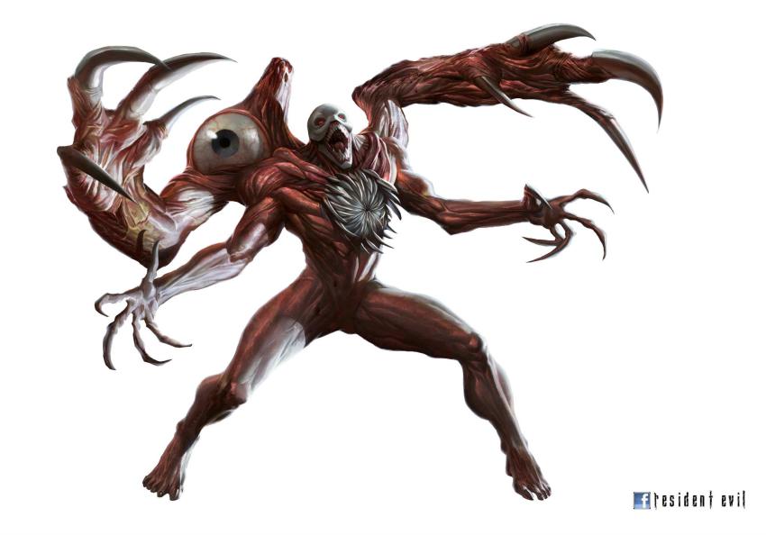 1boy capcom claws eyeball facebook highres official_art resident_evil resident_evil:_operation_raccoon_city william_birkin