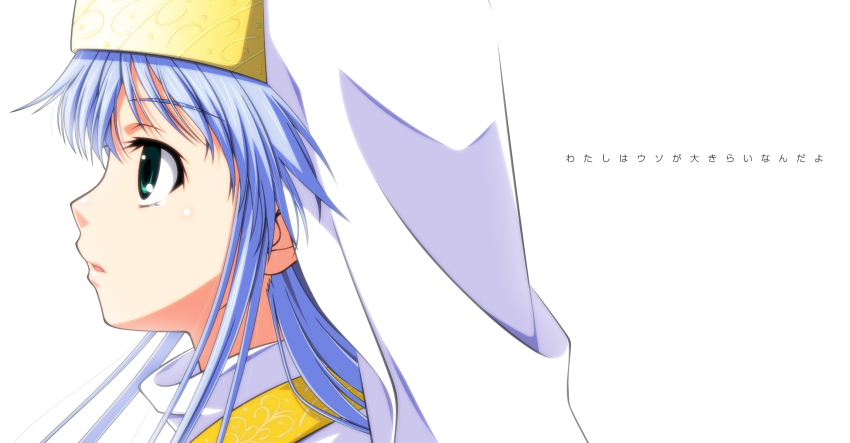 1girl bad_id bad_pixiv_id blue_hair female_focus habit hat highres hokuto_no_ken hokuto_no_ken:_shinpan_no_sousousei_kengou_retsuden index_(toaru_majutsu_no_index) kasalelia long_hair mattete_koisanman nun robe solo toaru_majutsu_no_index translated