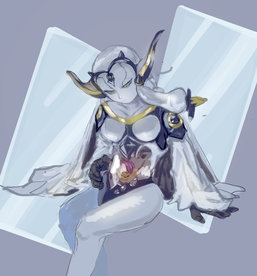 1girl grimms_notes mirror_plate_fiend_(grimms_notes) monster_girl obscurity_fugu solo