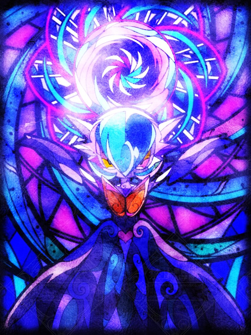 alternate_color black_dress black_gloves blue_hair bob_cut colored_skin dress elbow_gloves gardevoir gen_3_pokemon gloves highres looking_at_viewer mega_gardevoir mega_pokemon nintendo noive_n71 orange_eyes pokemon pokemon_(creature) shiny_pokemon white_skin