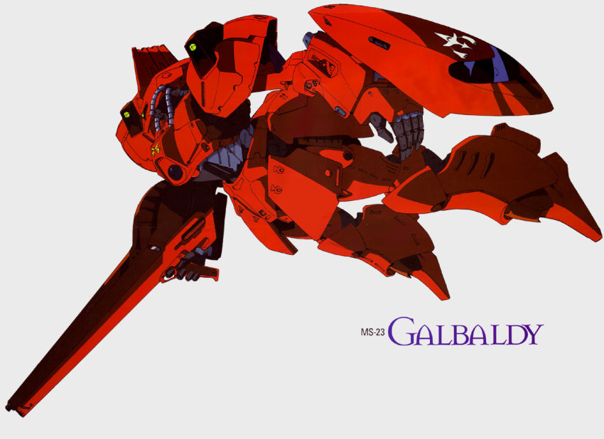 armor galbaldy galbaldy_beta gundam helmet machinery mecha nagano_mamoru no_humans robot weapon zeta_gundam