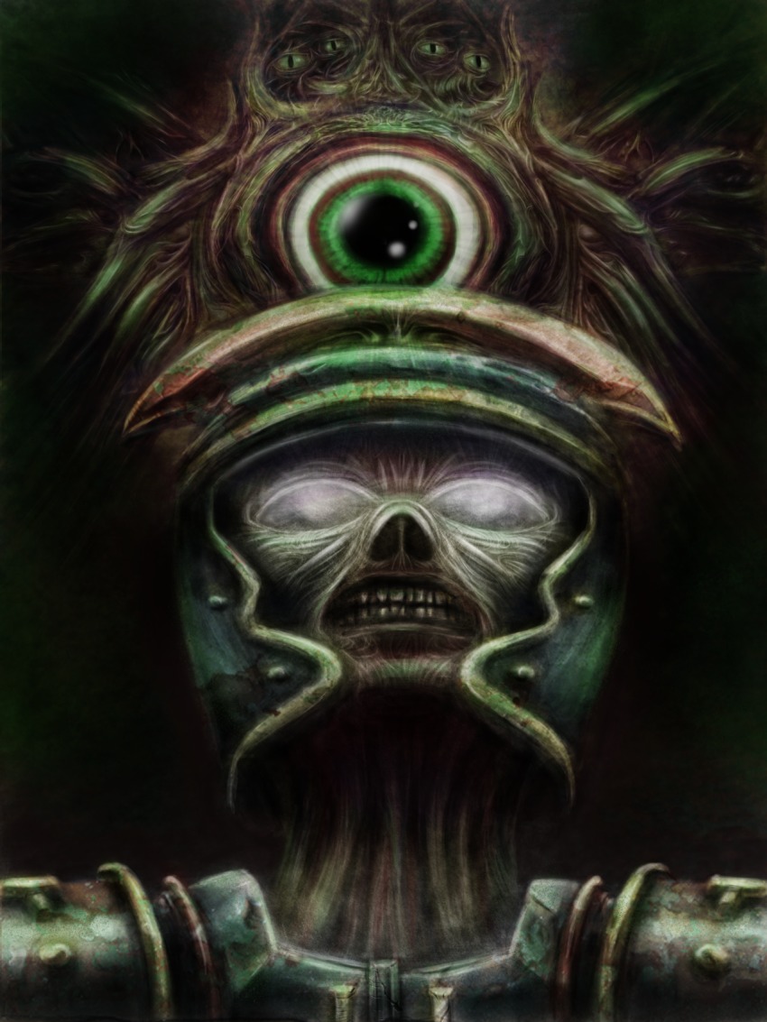1boy 1girl cosmic_horror eldritch_abomination energy eternal_darkness:_sanity&#039;s_requiem extra_eyes gaminghedgehog giant giant_monster glowing glowing_eye glowing_eyes highres lich monster nintendo pious_augustus silicon_knights skeleton undead xel&#039;lotath