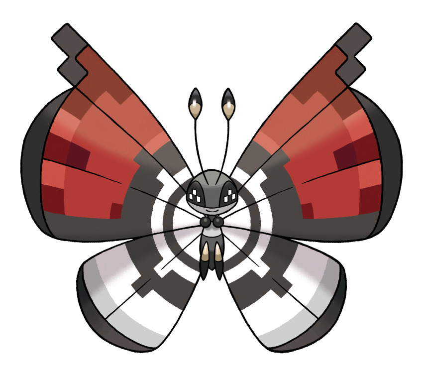 alternate_form animal_focus antennae artist_request bug butterfly butterfly_wings closed_mouth full_body gen_6_pokemon highres insect insect_wings nintendo no_humans official_art pokemon pokemon_(creature) pokemon_focus pokemon_xy smile solo straight-on third-party_source transparent_background vivillon vivillon_(poke_ball) wings