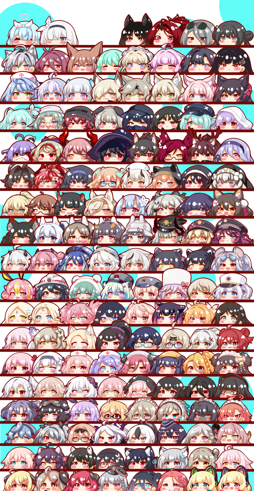 &gt;_&lt; +_+ 6+girls :d :o absolutely_everyone absurdres ahoge airi_(blue_archive) akane_(blue_archive) akari_(blue_archive) akira_(blue_archive) ako_(blue_archive) animal_ear_fluff animal_ear_headphones animal_ears animal_hood annotation_request aris_(blue_archive) arona_(blue_archive) aru_(blue_archive) asuna_(blue_archive) atsuko_(blue_archive) ayane_(blue_archive) ayumu_(blue_archive) azusa_(blue_archive) bandaid bandaid_hair_ornament bell black-framed_eyewear black_flower black_hair black_hat blonde_hair blue_archive blue_bow blue_eyes blue_hair blue_scarf blush blush_stickers bow braid brown_eyes brown_hair cat_ears character_request check_character cherino_(blue_archive) chibi chihiro_(blue_archive) chinatsu_(blue_archive) chise_(blue_archive) closed_eyes closed_mouth commentary_request crossed_bandaids curled_horns dark-skinned_female dark_skin dog_ears dog_girl double_bun drooling earrings eimi_(blue_archive) empty_eyes erika_(blue_archive) everyone extra_ears eyewear_on_head fake_animal_ears fake_facial_hair fake_mustache fang feathered_wings flower flying_sweatdrops food-themed_hair_ornament forehead fox_ears fox_mask fubuki_(blue_archive) fur-trimmed_hood fur_hat fur_trim fuuka_(blue_archive) game_development_department_(blue_archive) garrison_cap glasses goggles goggles_on_head green_eyes green_hair grey_eyes grey_hair grey_hat hair_bun hair_flower hair_ornament hair_over_one_eye hair_ribbon hairclip halo hanae_(blue_archive) hanako_(blue_archive) hand_up hands_up hard_hat hare_(blue_archive) haruka_(blue_archive) haruna_(blue_archive) hasumi_(blue_archive) hat hatsune_miku headgear headphones headphones_around_neck heart heart_hair_ornament helmet hibiki_(blue_archive) hifumi_(blue_archive) high_ponytail highres himari_(blue_archive) hina_(blue_archive) hinata_(blue_archive) hiyori_(blue_archive) hood hood_up horns hoshino_(blue_archive) ibuki_(blue_archive) ice_cream_hair_ornament ichika_(blue_archive) iori_(blue_archive) iroha_(blue_archive) izumi_(blue_archive) izuna_(blue_archive) jewelry jingle_bell junko_(blue_archive) juri_(blue_archive) justice_task_force_(blue_archive) kaede_(blue_archive) kaho_(blue_archive) kanna_(blue_archive) karin_(blue_archive) kasumi_(blue_archive) kaya_(blue_archive) kayoko_(blue_archive) kazusa_(blue_archive) kikyou_(blue_archive) kirara_(blue_archive) kirino_(blue_archive) kisaki_(blue_archive) koharu_(blue_archive) kokona_(blue_archive) kotama_(blue_archive) kotori_(blue_archive) koyuki_(blue_archive) koyuki_(bunny)_(blue_archive) kurukurumagical kurumi_(blue_archive) long_hair mai_(blue_archive) maid_headdress maki_(blue_archive) makoto_(blue_archive) mari_(blue_archive) marina_(blue_archive) mashiro_(blue_archive) mask medium_hair megu_(blue_archive) meru_(blue_archive) meru_(hot_spring)_(blue_archive) michiru_(blue_archive) midori_(blue_archive) mika_(blue_archive) mimori_(blue_archive) mina_(blue_archive) mine_(blue_archive) minori_(blue_archive) miria_(blue_archive) misaki_(blue_archive) mismatched_pupils miyako_(blue_archive) miyu_(blue_archive) moe_(blue_archive) mole mole_under_eye momiji_(blue_archive) momoi_(blue_archive) momoka_(blue_archive) mouse_ears multicolored_hair multiple_girls multiple_horns mutsuki_(blue_archive) nagisa_(blue_archive) nagusa_(blue_archive) nao_(blue_archive) natsu_(blue_archive) neru_(blue_archive) newsboy_cap niko_(blue_archive) ninja ninjutsu_research_club_(blue_archive) niya_(blue_archive) noa_(blue_archive) nodoka_(blue_archive) nonomi_(blue_archive) nose_blush nurse_cap one_side_up oni open_mouth otogi_(blue_archive) parted_lips peaked_cap pei_(blue_archive) pill_hair_ornament pina_(blue_archive) pink_eyes pink_hair pointy_ears ponytail prefect_team_(blue_archive) problem_solver_68_(blue_archive) purple_eyes purple_hair rabbit_platoon_(blue_archive) rabu_(blue_archive) red-framed_eyewear red_eyes red_hair red_ribbon reijo_(blue_archive) reisa_(blue_archive) remedial_knights_(blue_archive) renge_(blue_archive) ribbon rin_(blue_archive) ringed_eyes rio_(blue_archive) rone_(blue_archive) rumi_(blue_archive) saki_(blue_archive) sakurako_(blue_archive) saliva saori_(blue_archive) satsuki_(blue_archive) saya_(blue_archive) scarf school_uniform seia_(blue_archive) semi-rimless_eyewear sena_(blue_archive) serika_(blue_archive) serina_(blue_archive) sharp_teeth shigure_(blue_archive) shimiko_(blue_archive) shinon_(blue_archive) shiroko_(blue_archive) shiroko_terror_(blue_archive) shizuko_(blue_archive) short_eyebrows short_hair shun_(blue_archive) shun_(small)_(blue_archive) single_horn sisterhood_(blue_archive) smile sora_(blue_archive) streaked_hair stud_earrings sumire_(blue_archive) sunglasses suzumi_(blue_archive) tea_party_(blue_archive) teeth thick_eyebrows toki_(blue_archive) tomoe_(blue_archive) tongue tongue_out tsubaki_(blue_archive) tsukuyo_(blue_archive) tsurugi_(blue_archive) twintails two-tone_hair ui_(blue_archive) umika_(blue_archive) under-rim_eyewear utaha_(blue_archive) v-shaped_eyebrows vigilante_crew_(blue_archive) vocaloid wakamo_(blue_archive) white_background white_hair white_hat white_ribbon white_wings wings witch_hat wolf_ears x_hair_ornament xd yoshimi_(blue_archive) yukari_(blue_archive) yukino_(blue_archive) yume_(blue_archive) yuuka_(blue_archive) yuzu_(blue_archive)