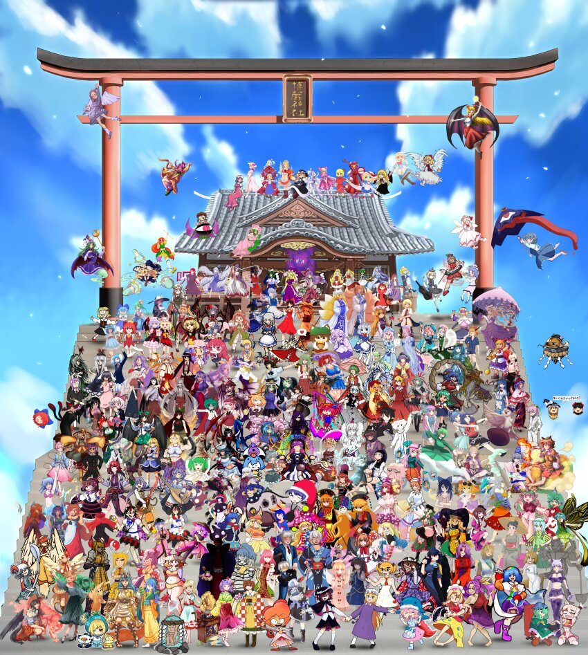 3boys 6+girls absoiutereason absolutely_everyone absurdres achi_cirno acidyoru addamelech aeross afteryesterdayc ajitsuki aki_minoriko aki_shizuha alice_margatroid alice_margatroid_(pc-98) alternate_color alternate_costume angel_wings animal_ears animalization antennae aqwa arghthree armixi06 aroevela aromelon artist_collaboration asakura_ryoko ayana_(touhou) baisol bat_wings beret bird_ears bird_suzume bird_wings biscuitsquare bittersweetwomb black_eyes black_hair black_headwear black_wings blizzyp039 blonde_hair blue_eyes blue_hair blue_headwear blue_sky bluetimesskyrii bmkro bow boxorandom1 brown_eyes brown_hair brown_headwear bubblejuize bug burger butterfly_wings buzesu c1rcutree calmgreentori cat_ears cat_tail catfish cheerleader chen chiroru_(cheese-roll) cirnium cirno clockworkrhapsdy cloud clownpiece cosmickasha777 cow_horns crescent_pin crischemical critinikaqwq cruormor curled_horns daiyousei danmakuspam david_hrusa derpy_derpity diamon_arga diffi dio_griseo disembodied_head dog_ears doreking doremy_sweet dormitory650 doubleplebeian dr_oshawott drill_hair dumbushtree dungeon_toaster ebisu_eika eddybird55555 elfabienst elis_(touhou) ellen_(touhou) elly_(touhou) emerald_kitty eternity_larva everyone ferdy&#039;s_lab firstcsempe fish fishing_rod flandre_scarlet flipnflo fortune_teller_(touhou) fourstringedguitar fox_ears frilled_hat frills fujiwara_no_mokou full_body fumo_(doll) futatsuiwa_mamizou gengetsu_(touhou) ghost_tail giantcavemushroom gin_ichimaru72 glutini golemofthewoods goutokuji_mike green_eyes green_hair green_headwear grey_eyes grey_hair grey_kappa hair_bow hairband hakurei_reimu hakurei_reimu_(pc-98) hanako95 hanasan520 haniyasushin_keiki harbige12 hat hat_bow hat_ornament hata_no_kokoro heart hecatia_lapislazuli hiddenhee hieda_no_akyuu highres hijiri_byakuren himekaidou_hatate himemushi_momoyo hinanawi_tenshi hippppodraw holdmyapplejuice hong_meiling horikawa_raiko horns hoshiguma_yuugi houjuu_nue houraisan_kaguya how_dee i_am_the_carl ibaraki_kasen ibuki_suika iced_lemon iizunamaru_megumu ikee_ts imaizumi_kagerou inaba_tewi insect_wings inubashiri_momiji itsroika iunaticeyes izayoi_sakuya izumi_481 jackyyeah jester_cap joutouguu_mayumi julian_belkan junko_(touhou) just9art k0nfette k4ik0 kaenbyou_rin kagewaka kagiyama_hina kaku_seiga kalejdodatabase kamishirasawa_keine kana_anaberal kanakomountain kaname-ishi kappamin karakasa_obake kasodani_kyouko kawashiro_nitori kazami_yuuka kazami_yuuka_(pc-98) kcmdjidk kelbhin kevin_arthur kicchou_yachie kijin_seija kinoglossia kirisame_marisa kirisame_marisa_(pc-98) kishin_sagume kisume kitashirakawa_chiyuri kitsune_designs kittykyt knucklesncs koakuma kochiya_sanae koirinnagaraku komakusa_sannyo komano_aunn komeiji_koishi komeiji_satori konngara_(touhou) konpaku_youmu konpaku_youmu_(ghost) kooby521 kourihase kourindou_tengu_costume krankees kudamaki_tsukasa kumoi_ichirin kurodani_yamame kurokamisan6 kurokoma_saki kurumi_(touhou) leomodesto letty_whiterock lightgrazer lily_white long_hair louise_(touhou) lumiknight luna_child lunasa_prismriver luo_qiangwei lushiehime lygofer lyrica_prismriver magician-hero magitheelf mai_(touhou) maid_headdress mallorylamb manncho maribel_hearn marshkaleido mask mask_on_head matara_okina matenshi_(touhou) medicine_melancholy mefomefo meira_(touhou) merlin_prismriver mermaid miko_star mikomahou mima_(touhou) mini_hat mini_top_hat misabiko misheechan miyadeguchi_mizuchi miyako_yoshika mizuhashi_parsee mob_cap mobcap moero_3l mononobe_no_futo monster_girl morichika_rinnosuke moriya_suwako motoori_kosuzu mugetsu_(touhou) multicolored_hair multicolored_hairband multiple_boys multiple_girls murasa_minamitsu mushgunax muzilana mystia_lorelei nagae_iku nagilamagykalz namazu_(touhou) nazrin nebulanympha nekoflower nekomata neobiohazardus nightcap nilnullnada nishida_satono niwatari_kutaka nnerdragon no_m1nd noctiilio noroiko notgyroscop occultonic okazaki_yumemi okunoda_miyoi onozuka_komachi orange_(touhou) orange_eyes orange_hair otaeriaaoba outdoors pajamas pandelia pankurampu patchouli_knowledge pegasus_wings pig pink_eyes pink_hair pink_headwear pipqueak pixel_art ponytail poochipachy potatoyi prizmathias purple_eyes purple_hair purple_headwear quarium rakkidei rakulock ramnik5 random110701 raye-arts rebecca59118221 red_eyes red_hair red_headwear red_horns reddizen redleaf64 reisen_(touhou_bougetsushou) reisen_udongein_inaba reiuji_utsuho remilia_scarlet rengeteki_(touhou) repusstaxx revenge_(vengerezn) revvie rika_(touhou) ringo_(touhou) ripleybeagle roboslacker64 rumia ruukoto saigyouji_yuyuko sailormikas saintluil sakata_nemuno sakureimizu sara_(touhou) sariel_(touhou) scroll99999 seiran_(touhou) sekibanki shameimaru_aya shameimaru_aya_(newsboy) shanghai_doll sheep_horns shiki_eiki shinki_(touhou) shiroikoiji short_hair single_horn sky slashcreep smalllightaon soga_no_tojiko somenerdidk4 sonicphu sorcerer&#039;s_sutra_scroll speargsun spider spoken_heart spoon star_(symbol) star_hat_ornament star_sapphire step_arts striskdev stupid3491 sukuna_shinmyoumaru sunken_fossil_world sunny_milk superchrim svenojilasity sweet_reverie swordo11 synmogamivt tagmitagmit tail takki_thammawan tamatsukuri_misumaru tatara_kogasa teasmacker teireida_mai tem_(insomnia_tem) tenkyuu_chimata thatcyberbunnie thatkirisame the_ink_garage the_turtle_lord thebotyone third_eye tokiko_(touhou) tokin_hat tongue too_many top_hat toramaru_shou torii totentaanz touhou touhou_(pc-98) touhou_lostword toutetsu_yuuma toyosatomimi_no_miko tristepin222 tsukumo_benben tsukumo_yatsuhashi tubulartoasts tuteheavy twin_drills twintails two-tone_hair two_side_up ultragruntyy umbrella unzan usami_renko usami_sumireko ushizaki_urumi vaethani vanilla_flan verytide viralzinn void_dancer voidredhollow wackapuff wakasagihime wakasagisan watatsuki_no_toyohime watatsuki_no_yorihime westmerlin whale_hat white_bow white_eyes white_hair white_headwear white_wings wings winston95798079 witch_hat wizleha woah_maaan wolf_ears wolf_tail wriggle_nightbug wwparasi xen0moonz xiowon xynto yagokoro_eirin yakumo_ran yakumo_yukari yamashiro_takane yasaka_kanako yatadera_narumi yellow_eyes yellow_wings yoiy_san yorigami_shion yuki_(touhou) yukkuri_shiteitte_ne yumeko_(touhou) yummymaichi za_artes zenizhivgreen zombiedragon19