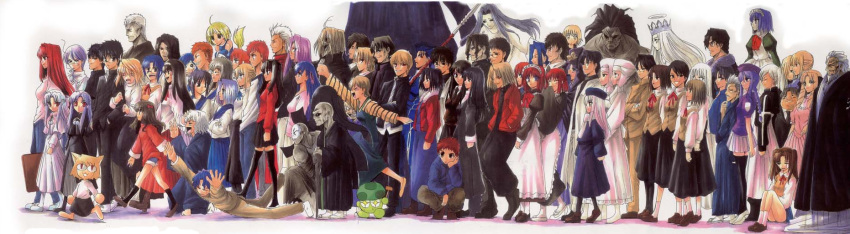 00s 6+boys 6+girls absolutely_everyone annotated annotation_request aozaki_aoko aozaki_touko aozaki_touko_(original_design) araya_souren archer_(fate) arcueid_brunestud arima_miyako artoria_pendragon_(fate) asagami_fujino back_alley_alliance bazett_fraga_mcremitz bedivere_(fate) black_dress blonde_hair brother_and_sister brothers ciel_(tsukihime) company_connection cu_chulainn_(fate) cu_chulainn_(fate/stay_night) dark-skinned_male dark_skin dress dress_of_heaven duplicate emiya_kiritsugu emiya_shirou enjou_tomoe everyone fate/hollow_ataraxia fate/stay_night fate_(series) father_and_daughter father_and_son fujimura_raiga fujimura_taiga fujou_kirie gilgamesh_(fate) gilgamesh_(immoral_biker_jacket)_(fate) guimpe hassan_of_the_cursed_arm_(fate) heracles_(fate) highres himuro_kane hisui_(tsukihime) illyasviel_von_einzbern inui_arihiko inui_ichigo inui_ichiko jacket jinan_sougen jinan_tokie justeaze_lizrich_von_einzbern justica_von_einzbern kara_no_kyoukai kischur_zelretch_schweinorg kishima_kouma kohaku_(tsukihime) kokutou_azaka kokutou_mikiya kotomine_kirei kugamine_tonami kurogiri_satsuki kuzuki_souichirou len_(tsukihime) leysritt_(fate) long_dress long_image long_sleeves luviagelita_edelfelt makidera_kaede matou_sakura matou_shinji matou_zouken mecha_hisui medea_(caster)_(fate) medea_(fate) medusa_(fate) medusa_(rider)_(fate) melty_blood michael_roa_valdamjong misawa_hanei mitsuzuri_ayako multiple_boys multiple_girls nanako nanako_(tsukihime) nanaya_shiki narbareck nasu_kinoko neco-arc nise-shiki nrvnqsr_chaos official_alternate_costume pantyhose red_hair red_jacket reien_girl&#039;s_academy_school_uniform riesbyfe_stridberg ryougi_shiki ryuudou_issei saber_(fate) saegusa_yukika sasaki_kojirou_(fate) school_uniform sella_(fate) seo_akira shijou_tsukasa shirazumi_lio siblings sion_eltnam_(type-moon) sion_eltnam_atlasia sisters sleeve_cuffs standing tapo thighhighs tohno_akiha tohno_shiki tohno_shiki_(2) tohsaka_rin tonami_kugamine tsukihime tsukihime_souka twins type-moon wallachia white_len_(tsukihime) wide_image yumizuka_satsuki