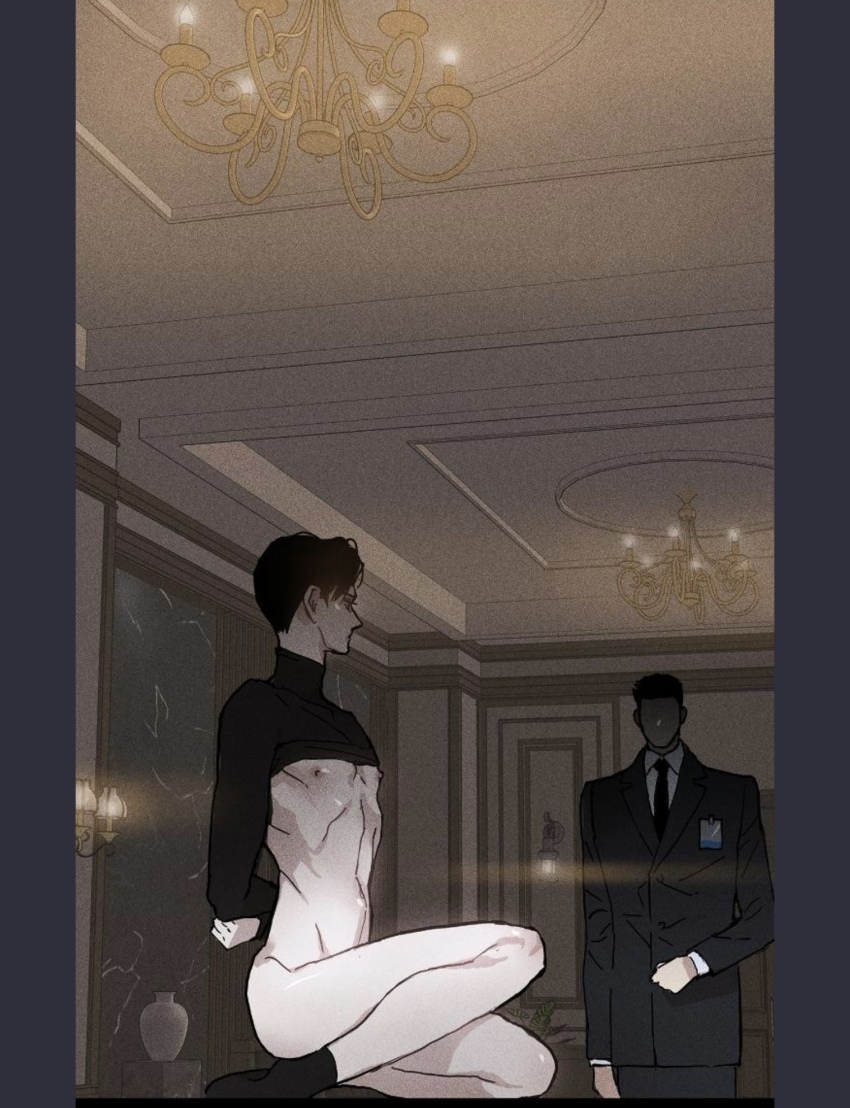 2boys a_married_man clothed_male_nude_male copyright_request highres indoors kneeling lee_geom male_focus missing_love multiple_boys non-web_source nude yaoi