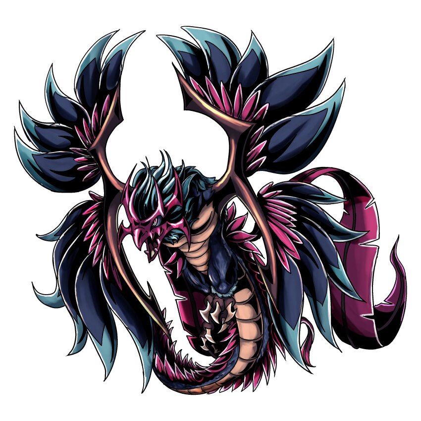 absurdres bird digimon digimon_(creature) feathers highres original ornismon solo wings