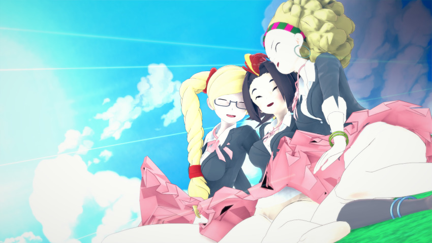 afro earrings glasses hoop_earrings jewelry lily_(pokemon) lily_(pokemon_xy) nintendo pokemon pokemon_performer
