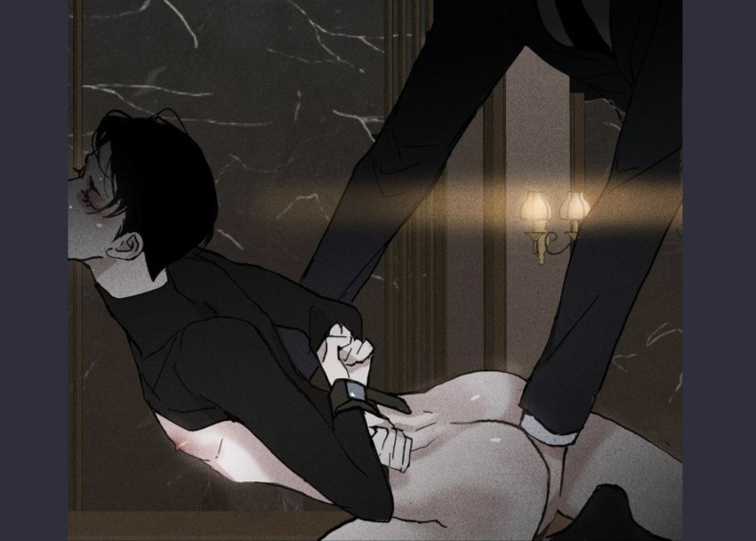 2boys a_married_man arched_back arms_behind_back ass bound bound_wrists clothed_male_nude_male copyright_request lee_geom male_focus missing_love multiple_boys non-web_source nude touching_another&#039;s_crotch yaoi