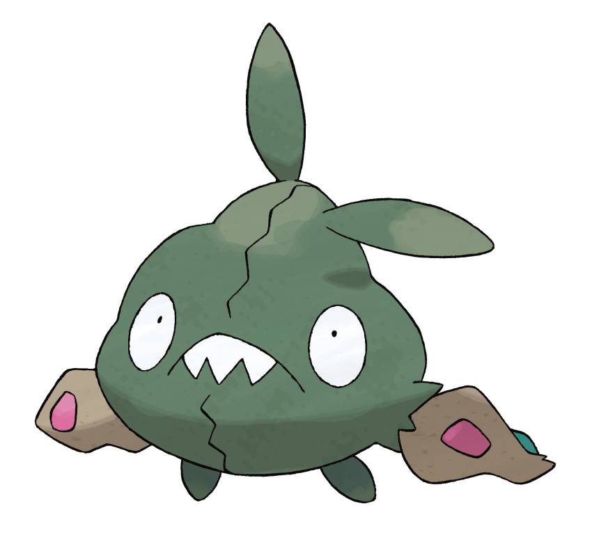 artist_request closed_mouth full_body gen_5_pokemon highres nintendo no_humans official_art pokemon pokemon_(creature) pokemon_bw pokemon_focus sharp_teeth solo teeth third-party_source transparent_background trash_bag trubbish upper_teeth_only