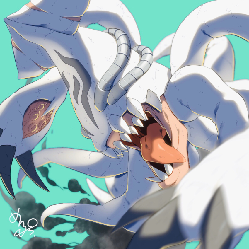 digimon digimon_(creature) gesomon highres sharp_teeth solo teeth tentacles tongue tongue_out