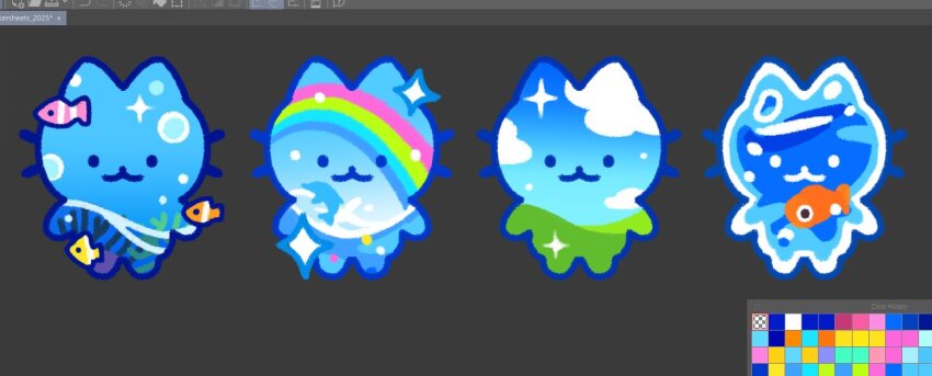 4others :3 adobe_photoshop animal_ears art_program_in_frame bliss_(image) bubble cat_ears chibi chibi_only cloud clownfish commentary dolphin english_commentary fish fishbowl frutiger_aero furry giraffaloops grass meme microsoft_windows multiple_others ocean original other_focus photoshop_(medium) rainbow sky solid_circle_eyes sparkle standing symphony_dolphin_(meme) tropical_fish whiskers windows_xp