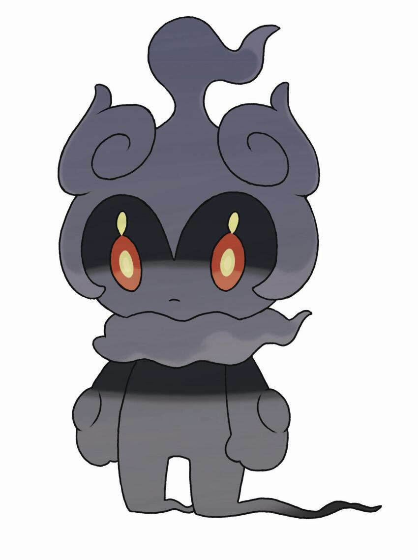 artist_request closed_mouth colored_sclera expressionless full_body gen_7_pokemon highres legendary_pokemon marshadow marshadow_(gloom) mythical_pokemon nintendo official_art pokemon pokemon_(creature) pokemon_focus pokemon_sm red_sclera simple_background solo standing third-party_source white_background yellow_eyes