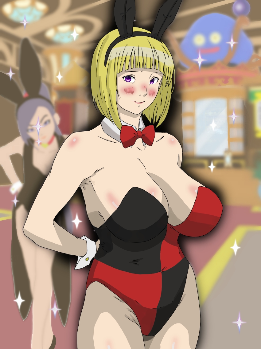 absurdres dragon_quest dragon_quest_xi highres leotard martina_(dq11) modo playboy_bunny rabbit_ears tagme