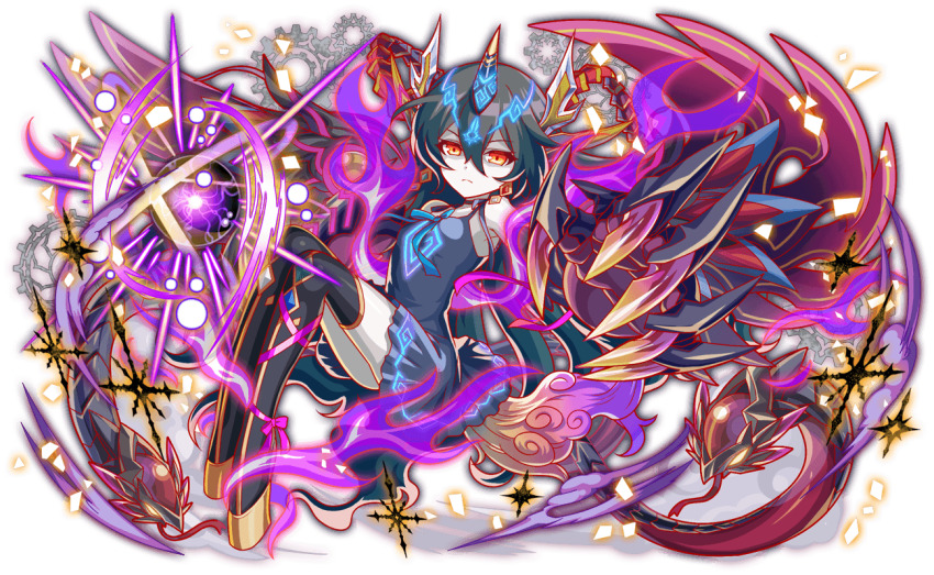 alternate_color alternate_costume alternate_eye_color alternate_hair_color alternate_horns alternate_skin_color anime_coloring aqua_ribbon armpits artist_request bare_shoulders big_hair black_boots black_dress black_hair black_straps boots breasts claws closed_mouth colored_skin crash_fever cross-laced_clothes cross-laced_legwear dress dress_ribbon earrings fire frown full_body game_cg gears glowing glowing_clothes glowing_dress glowing_eyes glowing_horns hair_between_eyes high_heel_boots high_heels horns jewelry leg_wrap legs_together light_particles looking_at_viewer lowered_eyelids multicolored_nails multicolored_tail narrow_waist official_alternate_color official_alternate_costume official_alternate_eye_color official_alternate_hair_color official_alternate_horns official_alternate_skin_color official_art orange_eyes orb outline parted_lips pleated_dress purple_fire purple_ribbon purple_wings qilin_(crash_fever) red_outline ribbon skinny small_breasts snake solo_focus spaghetti_strap striped_clothes striped_footwear sundress tachi-e tail thigh_boots third-party_source transparent_background vertical-striped_footwear wedge_heels white_skin wings yellow_eyes