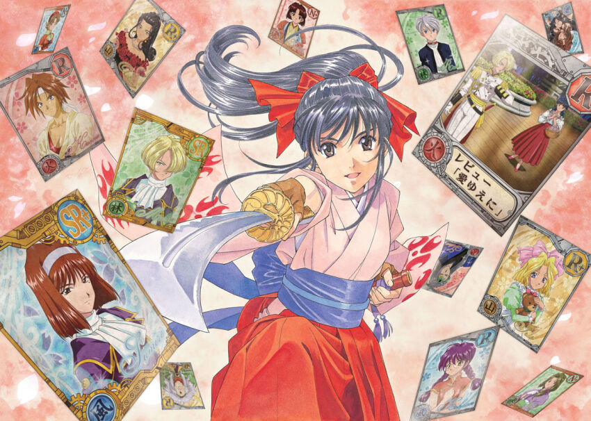 2boys 6+girls amulet aoisatan apron ascot bare_shoulders basket bead_necklace beads black_hair black_jacket blonde_hair blue_eyes blue_jacket blunt_ends bob_cut bow bowtie braid brown_eyes buttons card chest_bow child china_dress chinese_clothes choker collarbone dark-skinned_female dark_skin double-breasted dress earrings epaulettes floral_background floral_print floral_print_kimono floral_print_sleeves flower freckles frown fujieda_ayame fujii_kasumi glasses gloves gold_earrings green_bow green_bowtie green_dress green_eyes green_hair green_neckerchief green_sash green_sleeves grey_hair hair_bow hair_over_breasts hair_over_one_breast hair_ribbon hakama hakama_skirt half_updo hand_on_own_chest hat headband high_heels holding holding_sheath holding_stuffed_toy holding_sword holding_weapon iris_chateaubriand jacket japanese_clothes jewelry jimiko juliet_sleeves kanzaki_sumire katana kimono kirishima_kanna layered_clothes layered_kimono leg_up long_hair long_sleeves looking_at_viewer low-braided_long_hair low-tied_long_hair low_ponytail mandarin_collar maria_tachibana matsubara_hidenori military_uniform multiple_boys multiple_girls neckerchief necklace non-web_source obi obiage obijime official_art open_mouth own_hands_together parted_bangs pink_background pink_bow pink_sleeves playing_card ponytail print_kimono puffy_sleeves pumps purple_bow purple_hair purple_headband purple_jacket purple_kimono purple_sash purple_sleeves red_choker red_flower red_footwear red_hakama red_hat red_jacket red_ribbon red_rose red_tank_top reni_milchstrasse ri_kouran ribbon rimless_eyewear rose round_eyewear sakakibara_yuri sakura_taisen sakura_taisen_ii sash serious sheath shinguuji_sakura short_hair short_sleeves sidelocks silver_necklace simple_background skirt sleeveless sleeveless_dress sleeves_rolled_up smile soletta_orihime solo_focus straight_hair strapless strapless_dress stuffed_animal stuffed_toy sun_wukong sword takamura_tsubaki tang_sanzang tank_top tassel teddy_bear traditional_media twin_braids upper_body wavy_hair weapon white_apron white_ascot white_gloves white_hair white_headband white_uniform wide_sleeves wispy_bangs yellow_flower yellow_jacket yellow_kimono