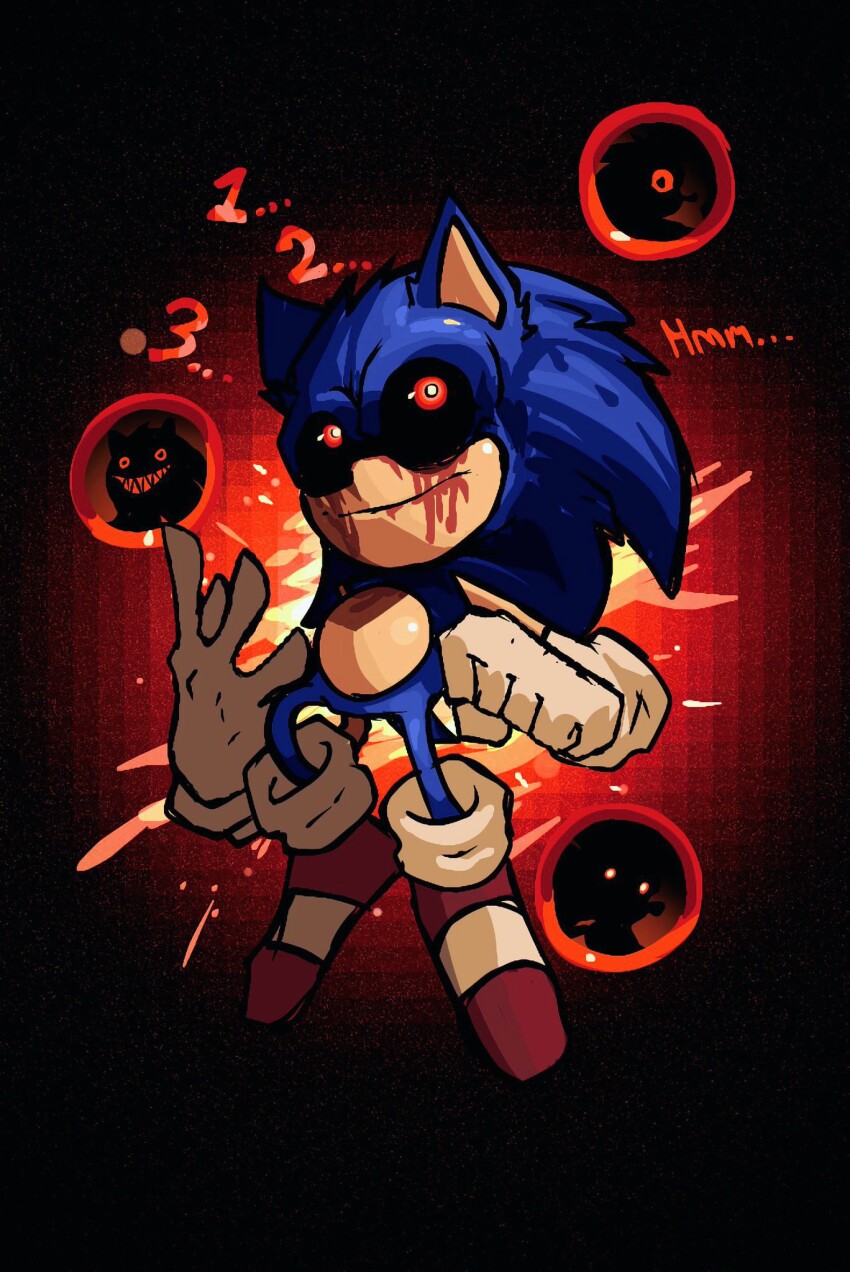 ... 1girl 2007x_(sonic.exe) 2017x_(sonic.exe) 2x13_(sonic.exe) 3boys black_sclera blood bloody_tears colored_sclera counting crying crying_with_eyes_open gloves highres looking_at_viewer looking_up multiple_boys red_wings sharp_teeth sir_lies smile sonic.exe sonic.exe_(character) sonic_(series) sonic_the_hedgehog tears teeth white_gloves wings
