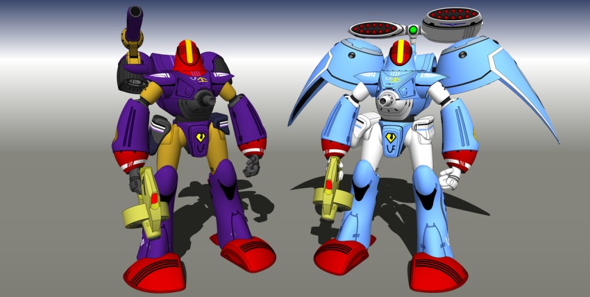 3d alien armor chest_cannon choujikuu_yousai_macross energy_cannon energy_gun gradient_background gunpod insignia jetpack macross mecha missile_pod nousjadeul-ger original power_armor ray_gun redesign robot robotech science_fiction thrusters tyo0911 variations weapon zentlardy_alphabet zentradi