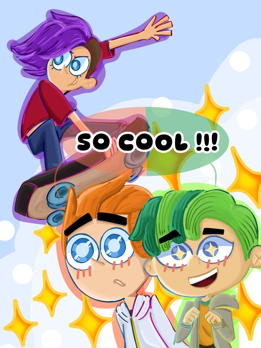 blush dev_dimmadome highres skateboard skateboarding tagme the_fairly_oddparents the_fairly_oddparents:_a_new_wish trev_(the_fairly_oddparents:_a_new_wish) winn_harper_(the_fairly_oddparents:_a_new_wish)