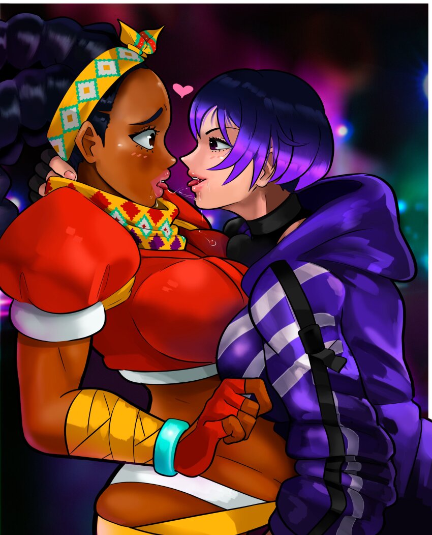 2girls absurdres bandai_namco capcom crossover highres kimberly_jackson multiple_girls namco namco_bandai reina_(tekken) street_fighter street_fighter_6 tekken tekken_8 yuri