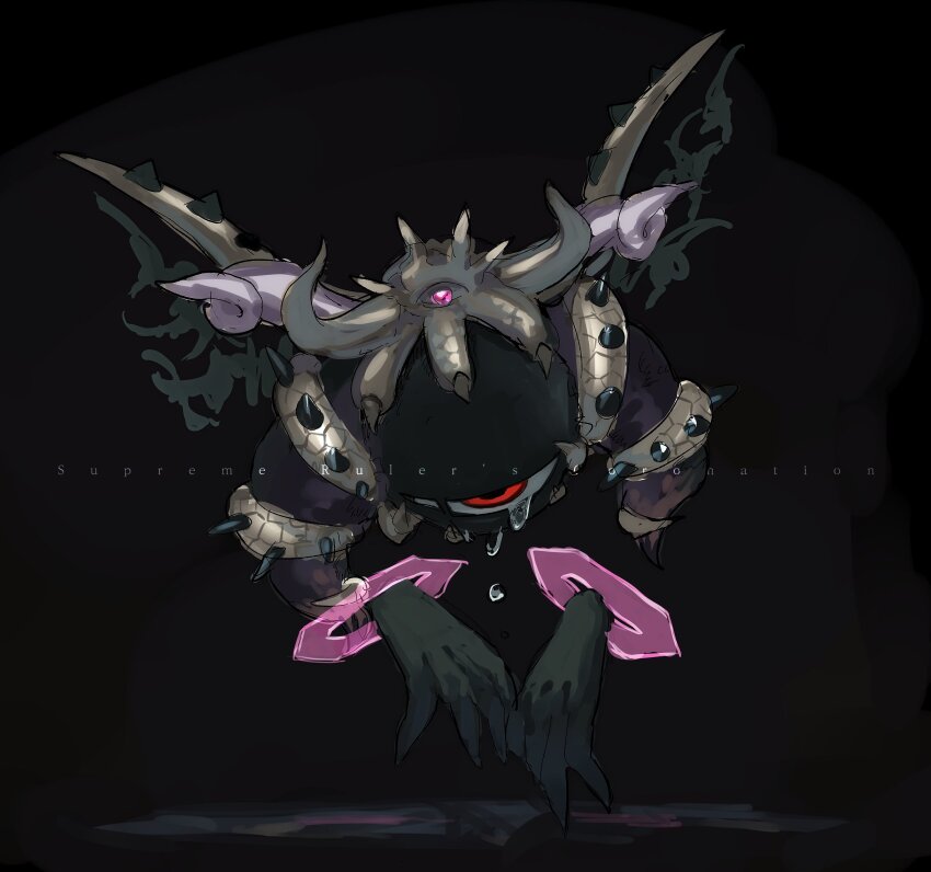 black_claws claws commentary_request crown dark_skin eye_contact eye_focus highres huge_claws kirby kirby_(series) korean_commentary looking_at_another magolor magolor_soul nintendo nt_26 red_eyes