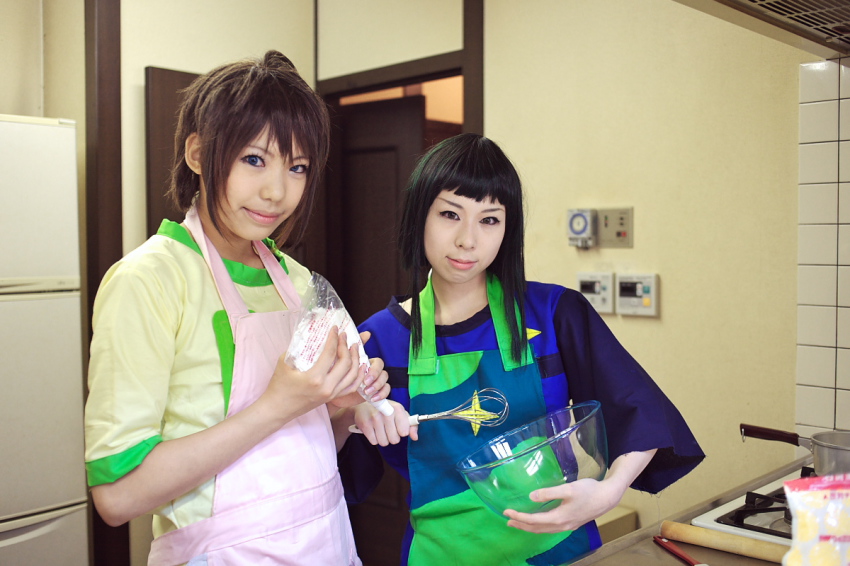 apron cosplay mixing_bowl my-hime okuzaki_akira photo_(medium) model_request tokiha_takumi
