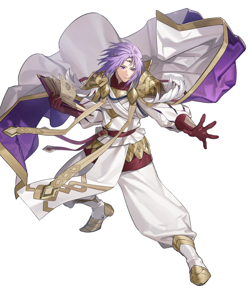 1boy fire_emblem fire_emblem:_the_sacred_stones fire_emblem_heroes highres lyon_(fire_emblem) lyon_(resplendent)_(fire_emblem) male_focus nintendo non-web_source official_alternate_costume official_art purple_eyes solo
