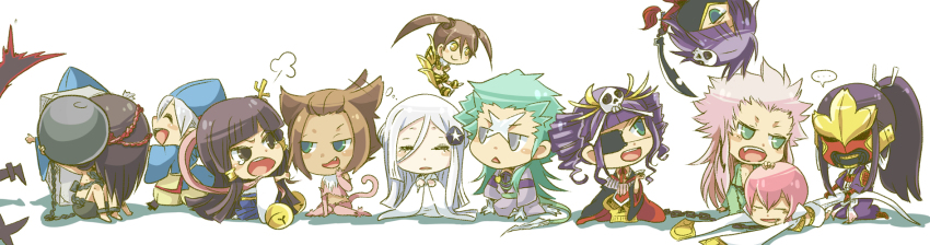 bleach bleach:_zanpakutou_ibun_hen haineko highres hyourinmaru katen_kyoukotsu kazeshini long_image noritamako senbonzakura sode_no_shirayuki sougyo_no_kotowari suzumebachi tobiume wabisuke wide_image zabimaru zanpakutou_(spirit)
