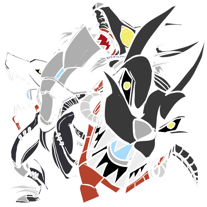 cerberumon cerberumon_werewolf_mode digimon digimon_(creature) highres looking_at_viewer sharp_teeth solo tail teeth
