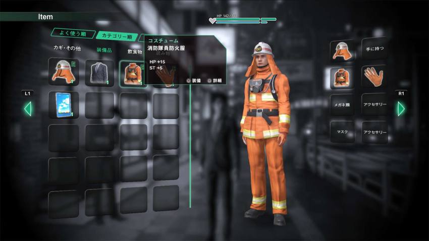 1boy alternate_costume city_shrouded_in_shadow firemen gas_mask gloves granzella helmet highres mask misaki_ken