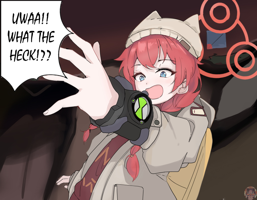 absurdres ben_10 blue_archive highres maki_(blue_archive) maki_(camp)_(blue_archive) non-web_source omnitrix