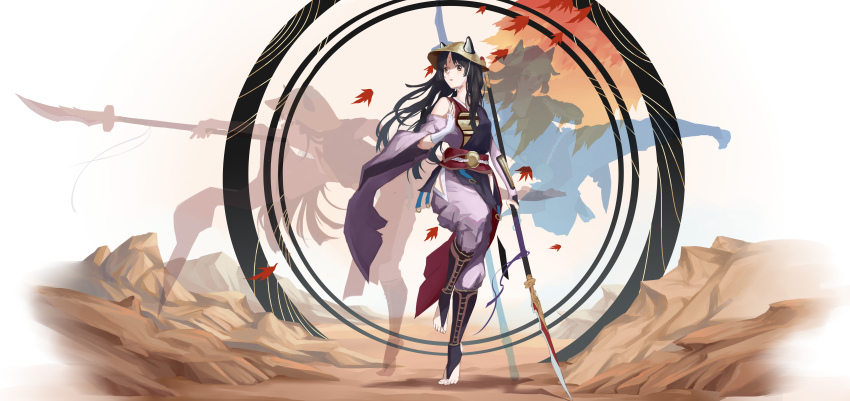 1girl absurdres arknights cy9 for_honor highres naginata polearm saga_(arknights) shadow tagme uid:41624170 weapon