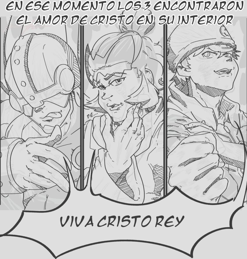 angel angel_boy angemon digimon digimon_(creature) hat looking_at_viewer mameo_(digimon) monochrome parody