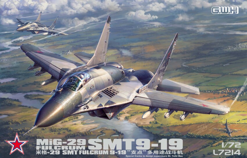 1other aircraft airplane cloud day fighter_jet highres jeffholy mig-29 military_vehicle original outdoors pilot river solo star_(symbol) vehicle_focus