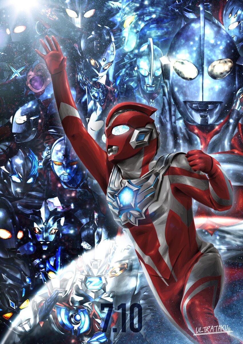 6+boys :d ^_^ alien arm_up armor artist_name blue_eyes blue_skin blurry blurry_background breastplate character_background chibi clenched_hand closed_eyes color_timer colored_skin commentary compound_eyes crystal dai-kaijuu_battle_ultra_ginga_densetsu_the_movie dated dorsal_fin earth_(planet) eye_slugger feet_out_of_frame forehead_jewel gem glowing glowing_eyes gradient_eyes green_gemstone green_star hand_up highres horns in-franchise_crossover knee_up light_particles looking_up male_focus mebius_brace midair multicolored_eyes multicolored_skin multiple_boys no_pupils omega_slugger open_mouth pectorals planet reaching red_skin signature silver_skin sky smile solo_focus space star_(sky) star_(symbol) starry_sky the_ultraman_(anime) tokusatsu toned toned_male transparent_background ultra_beam ultra_galaxy_(series) ultra_series ultraman ultraman:_the_ultimate_hero ultraman_(1st_series) ultraman_arc ultraman_arc_(series) ultraman_blazar ultraman_blazar_(series) ultraman_cosmos ultraman_cosmos_(luna_mode) ultraman_cosmos_(series) ultraman_ginga ultraman_ginga_(series) ultraman_joneus ultraman_kids ultraman_leo ultraman_leo_(series) ultraman_mebius ultraman_mebius_(series) ultraman_nexus ultraman_nexus_(series) ultraman_nexus_anphans ultraman_omega ultraman_omega_(series) ultraman_powered ultraman_tarou ultraman_tarou_(series) ultraman_tiga ultraman_tiga_(multi_type) ultraman_tiga_(series) ultraman_x ultraman_x_(series) ultraman_z ultraman_z_(original) ultraman_zero ultraseven ultraseven_(series) ultrataku white_eyes wrinkled_skin yellow_eyes zoffy_(ultra_series)
