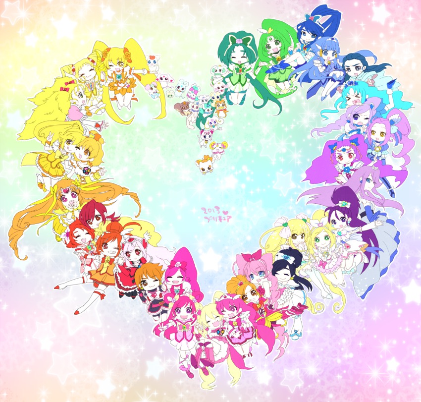 00s 10s 2013 6+girls absolutely_everyone akimoto_komachi aoki_reika aono_miki arm_warmers bad_id bad_pixiv_id blonde_hair blue_eyes blue_hair blue_skirt boots bow brooch brown_eyes candy_(smile_precure!) chiffon_(fresh_precure!) choker choppy chypre_(heartcatch_precure!) closed_eyes coco_(precure_5) coco_(yes!_precure_5) coffret_(heartcatch_precure!) color_connection cone_hair_bun copyright_name creature cure_aqua cure_beat cure_beauty cure_berry cure_black cure_bloom cure_blossom cure_bright cure_dream cure_echo cure_egret cure_happy cure_lemonade cure_march cure_marine cure_melody cure_mint cure_moonlight cure_muse cure_muse_(yellow) cure_passion cure_peace cure_peach cure_pine cure_rhythm cure_rouge cure_sunny cure_sunshine cure_white cure_windy detached_sleeves everyone fingerless_gloves flappy foop fresh_precure! futari_wa_precure futari_wa_precure_max_heart futari_wa_precure_splash_star gloves green_eyes green_hair green_skirt hair_bun hair_flaps hair_ornament hair_ribbon hanasaki_tsubomi heart heart_brooch heartcatch_precure! higashi_setsuna high_ponytail hino_akane_(smile_precure!) hoshizora_miyuki houjou_hibiki hummy_(suite_precure) hyuuga_saki jewelry kasugano_urara_(yes!_precure_5) kiryuu_kaoru kiryuu_michiru kise_yayoi knee_boots kujou_hikari kurokawa_eren kurumi_erika long_hair lulun mascot mepple midorikawa_nao midriff milk_(yes!_precure_5) milky_rose mimino_kurumi minamino_kanade minazuki_karen mipple mishou_mai misumi_nagisa momozono_love moop multiple_girls myoudouin_itsuki natsuki_rin navel nuts_(precure_5) nuts_(yes!_precure_5) orange_skirt pink_bow pink_eyes pink_hair pink_skirt ponytail porun potpourri_(heartcatch_precure!) precure precure_all_stars precure_all_stars_new_stage:_mirai_no_tomodachi purple_eyes purple_hair rainbow_order red_eyes red_hair red_skirt ribbon sakagami_ayumi sasaki03 seiren_(suite_precure) shiny_luminous shirabe_ako shirt shoes short_hair side_ponytail skirt smile_precure! sparkle star_(symbol) suite_precure syrup_(precure_5) syrup_(yes!_precure_5) tart_(fresh_precure!) thigh_boots thighhighs tsukikage_yuri twintails very_long_hair white_choker white_legwear wide_ponytail yamabuki_inori yellow_bow yellow_eyes yellow_skirt yes!_precure_5 yes!_precure_5_gogo! yukishiro_honoka yumehara_nozomi