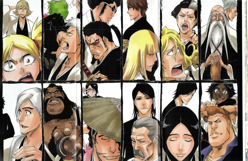 6+boys absurdres aikawa_love aizen_sousuke black_hair bleach bleach:_turn_back_the_pendulum blonde_hair braid character_chart chart cleaned front_braid highres hirako_shinji iba_chikane kiganj_kenpachi kotsubaki_jinemon kubo_tite kuchiki_ginrei kuchiki_soujun kuna_mashiro kyouraku_shunsui muguruma_kensei multiple_boys multiple_girls official_art oomaeda_marenoshin ootoribashi_roujuurou sarugaki_hiyori sasakibe_choujirou shihouin_yoruichi short_twintails simple_background single_braid twintails ukitake_juushirou unohana_retsu urahara_kisuke white_background white_hair yadoumaru_lisa yamada_seinosuke yamamoto-genryuusai_shigekuni