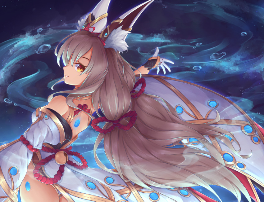 animal_ears blunt_bangs breasts cat_ears chest_jewel cleavage detached_sleeves facial_mark highleg highleg_leotard highres kyl490 leotard long_hair low_twintails nia_(blade)_(xenoblade) nia_(xenoblade) short_hair silver_hair small_breasts solo thighhighs twintails very_long_hair xenoblade_chronicles_(series) xenoblade_chronicles_2 yellow_eyes