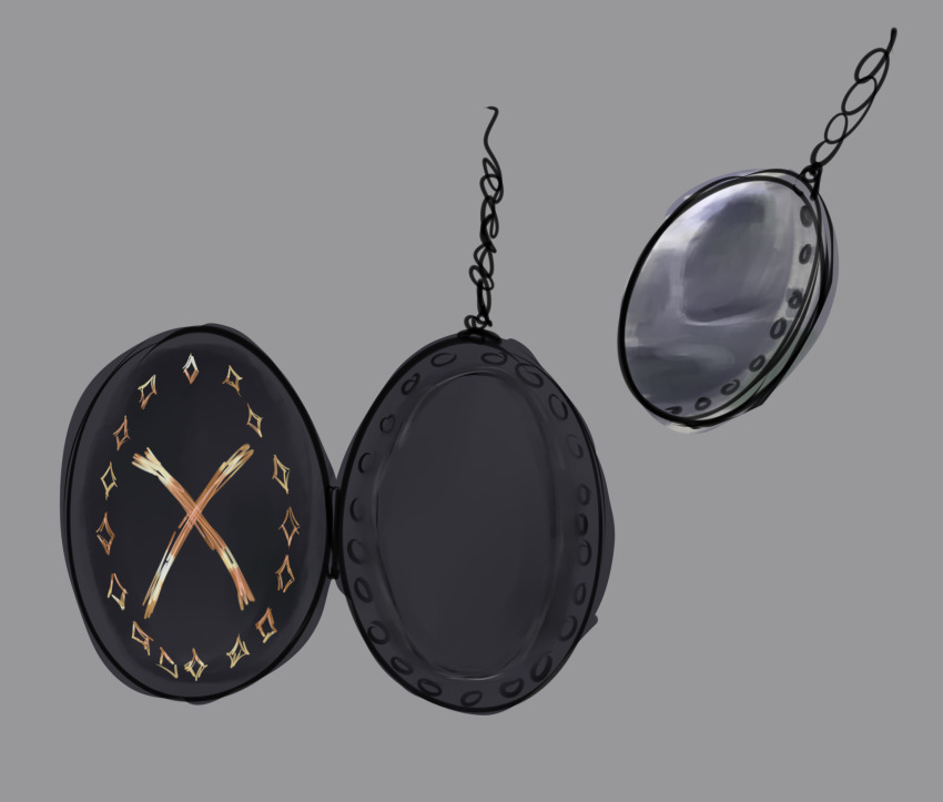commission commissioner_upload grey_background highres jewelry locket makishi makishi_(duraznomaki) non-web_source pendant
