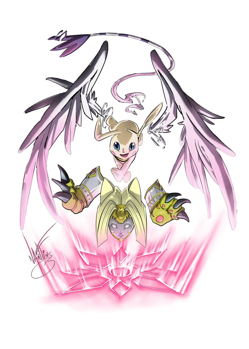1girl digimon dog evolution female_focus highres nefertimon plotmon solo