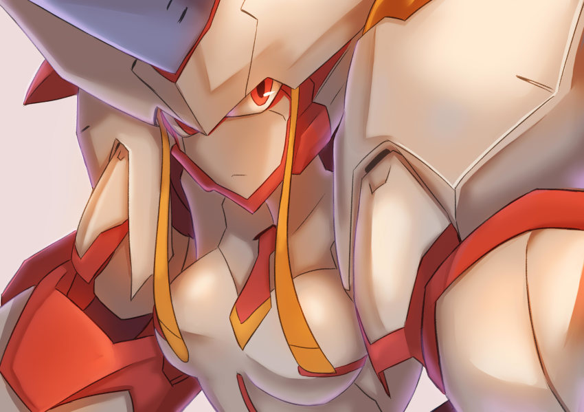 10s 1girl darling_in_the_franxx der_zweite female_focus highres humanoid_robot looking_at_viewer mecha robot solo strelizia