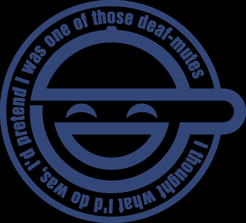 ^_^ absurdres closed_eyes english_text ghost_in_the_shell ghost_in_the_shell:_stand_alone_complex highres laughing_man_(gits) source_request transparent_background