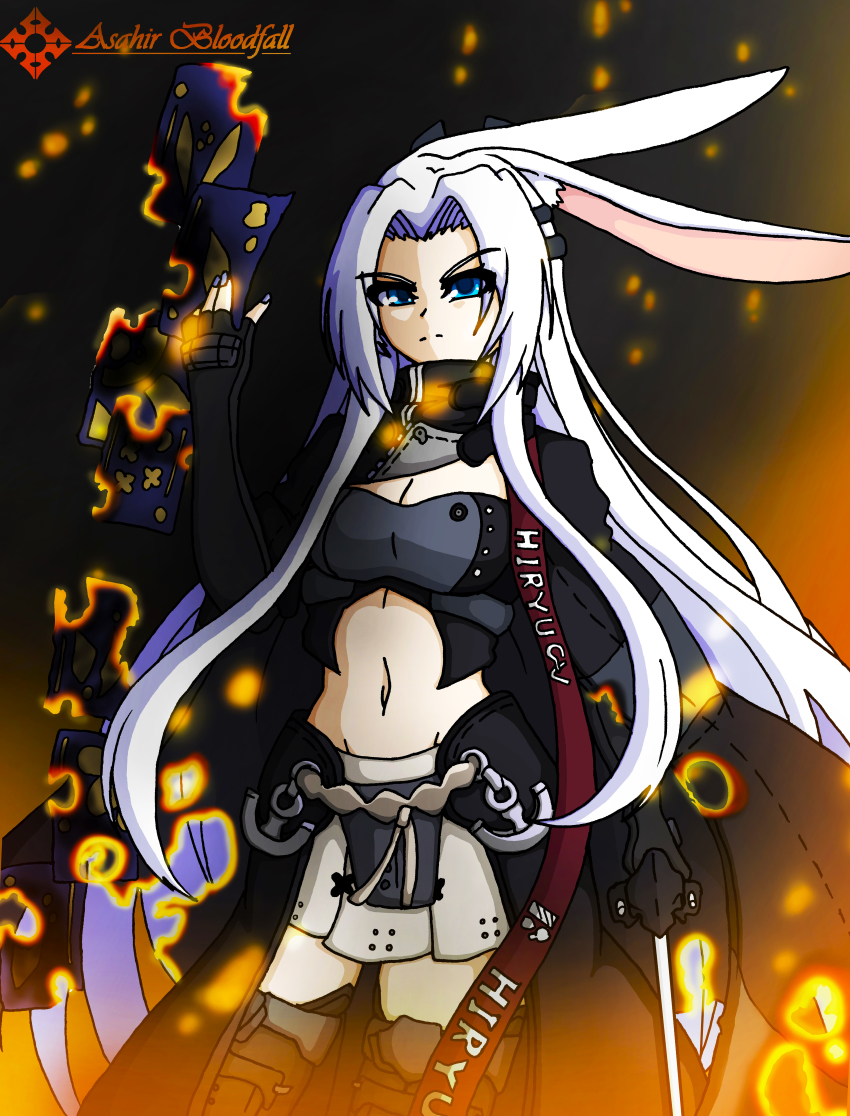 1girl absurdres asahir azur_lane highres hiryuu_(azur_lane) hiryuu_meta_(azur_lane) rabbit_ears tagme white_hair