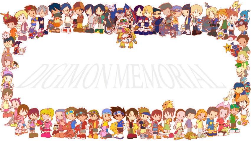 agumon agumon_(digimon_savers) akashi_tagiru akiyama_ryo amano_nene_(digimon_xros_wars) amano_yuu_(digimon) aonuma_kiriha armadimon atsushi_(digimon_world_3) bagramon ballistamon bearmon beelzebumon_(digimon_xros_wars) betamon blackwargreymon bokomon chocomon clockmon_(digimon_xros_wars) culumon cutemon daimon_chika daimon_masaru_(digimon_savers) damemon digimon digimon_(creature) digimon_adventure digimon_adventure_02 digimon_adventure_02:_digimon_hurricane_jouriku!!_chouzetsu_shinka!!_ougon_no_digimental digimon_frontier digimon_savers digimon_tamers digimon_world_3 digimon_xros_wars digimon_xros_wars:_toki_wo_kakeru_shounen_hunter-tachi dorulumon dracomon falcomon_(digimon_savers) flamon fujieda_yoshino gabumon gaomon glasses goggles gomamon greymon_(digimon_xros_wars) guardromon guilmon gumdramon gummymon hat hawkmon hida_iori highres himi_tomoki hinomoto_akari humanization ichijouji_ken impmon inoue_miyako ishida_yamato izumi_koshiro kanbara_takuya katou_juri kido_jo kimura_kouichi kitagawa_kenta kudamon_(digimon_savers) kudou_taiki kurosaki_miki labramon lalamon leomon lee_jianliang lee_shaochung looking_at_viewer lopmon makino_ruki marinangemon matsuda_takato mervamon michael_(digimon) minamoto_kouji mogami_ryouma monodramon motomiya_daisuke neamon noguchi_ikuto old_clock_shop_man_(digimon) opossummon orimoto_izumi palmon patamon piyomon plotmon psychemon renamon satsuma_rentarou shibayama_junpei shiota_hirokazu shirakawa_megumi shoutmon sparrowmon starmon_(digimon_xros_wars) suzaki_airu tachikawa_mimi tailmon takaishi_takeru takenouchi_sora tentomon terriermon thoma_h._norstein tobari_ren tsurugi_zenjirou uehara_minami v-mon wormmon yagami_hikari yagami_taichi yushima_hiroshi