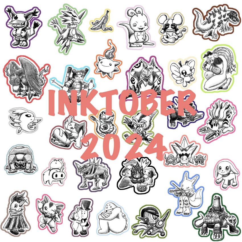 appmon banana birdramon blacktailmon blizzarmon bun_(digimon) chicomon cutemon daxuerenmon deathmon_(c&#039;mon_digimon) digimon digimon_(creature) digimon_adventure digimon_legendary_skies digimon_xros_wars eldoradimon elizamon food fruit fuximon gottsumon hat highres holy_ring horns hubmon kittokonnamon kuileimon leafmon marinbullmon mecha_rogue_03 monochrome navimon_(appmon) parallelmon pickmon pickmon_(normal) pickmon_(rare) pickmon_(sunglasses) plotmon polarbearmon poyomon pteromon puroromon pururumon renamon rock sand shoemon simple_background starmon_(digimon_xros_wars) sunarizamon sunmon tabunkonnamon tail tsubumon tyumon upamon white_background wings yukimibotamon
