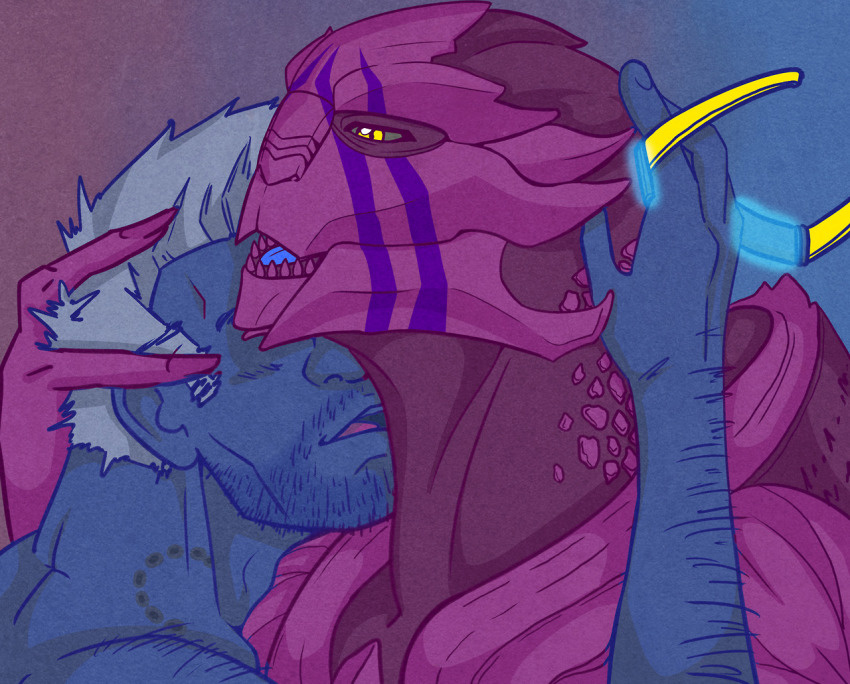 1boy 1girl alien couple mass_effect:_andromeda mass_effect_(series) mass_effect_1 scott_ryder turian vetra_nyx